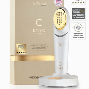 ENEO Advanced device for skin enhancement with FDA clearance and LED light technology.
