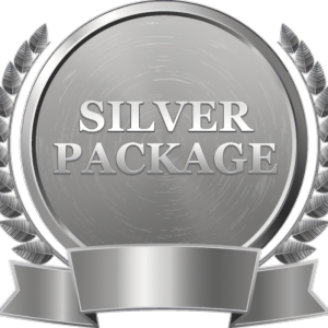 Silver package badge for spa services