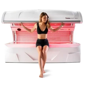 Advanced red light therapy bed for rejuvenation and relaxation at Orasempre Spa.