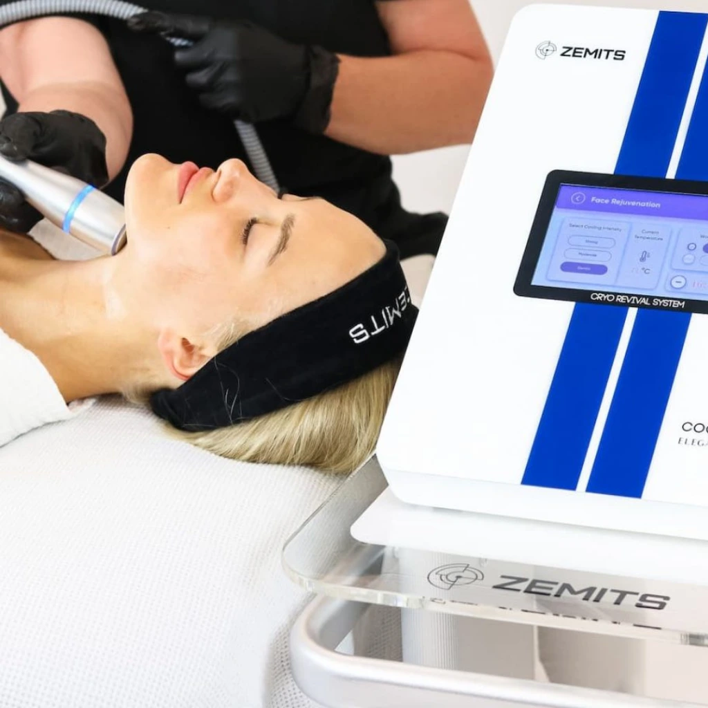 Cryotherapy treatment for skin rejuvenation and wellness.