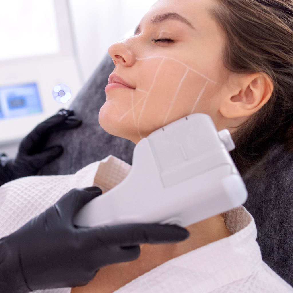 Non-Surgical Facelift treatment to lift, firm, and rejuvenate the skin.